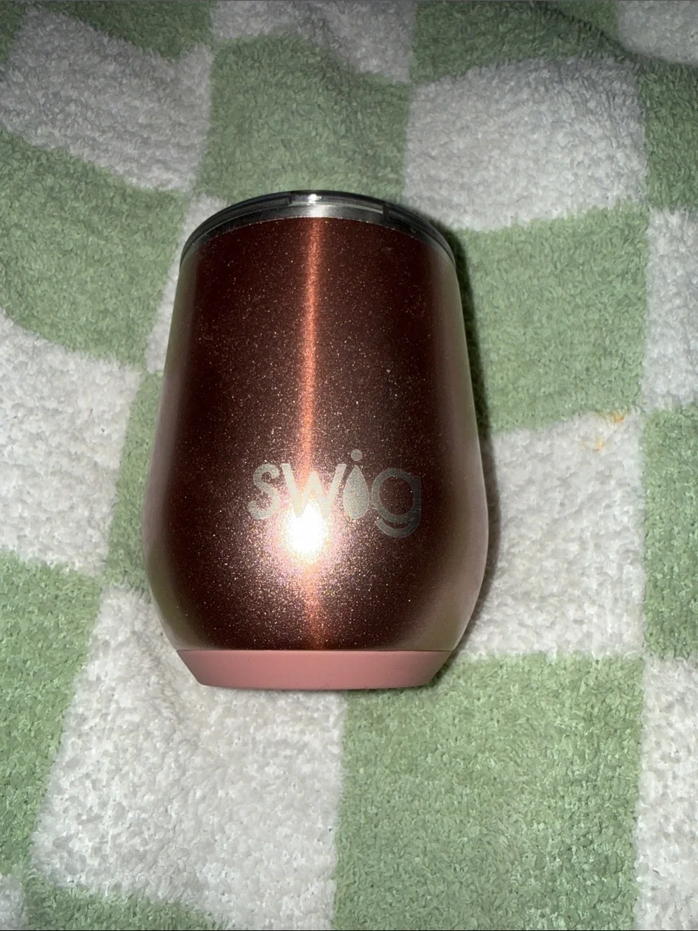 S'well Metallic Copper Pink Insulated Wine Tumbler